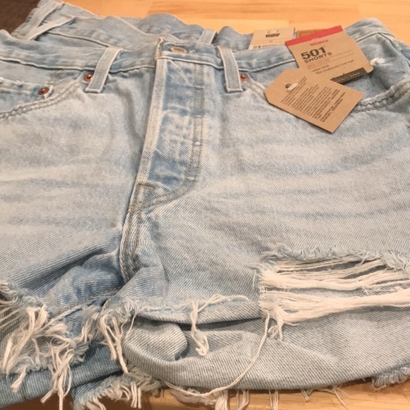 Levi’s 501 high rise Jean shorts new - Picture 4 of 8